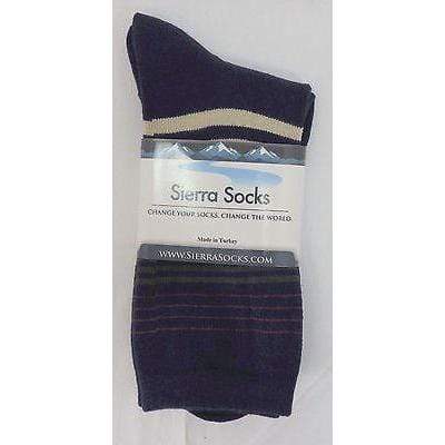Women's Striped Crew Socks, Heavyweight Colorful Legwear - Wear Sierra