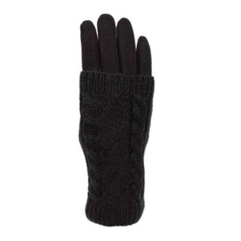Women's Touchscreen Texting Gloves in Cable Knit and Furry Lining Comfort for Your Hands - Wear Sierra