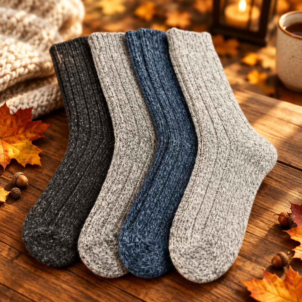 Women’s Wool Crew Socks – Warm, Breathable, Moisture-Wicking Wool Blend for Everyday Comfort - Wear Sierra