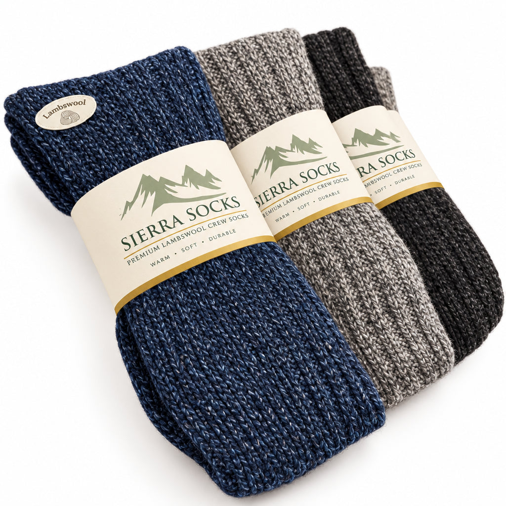 Women’s Wool Crew Socks – Warm, Breathable, Moisture-Wicking Wool Blend for Everyday Comfort - Wear Sierra