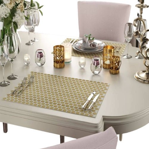 Wooden Placemat Set, Neutral Place Setting, Unique 2D Wood Design - 2 Piece Set - Wear Sierra