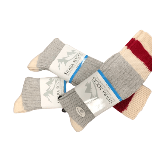 Wool Striped Men's 3 Pair Pack Work and Boot Socks - Wear Sierra