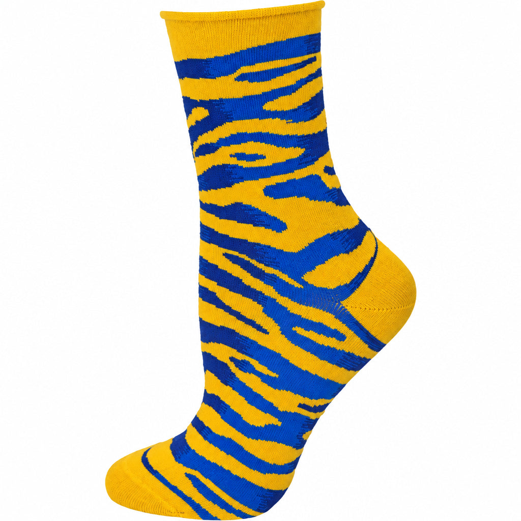 Zebra Pattern Hi Anklet Casual Cotton Women's 2 Pair Pack Socks - Wear Sierra