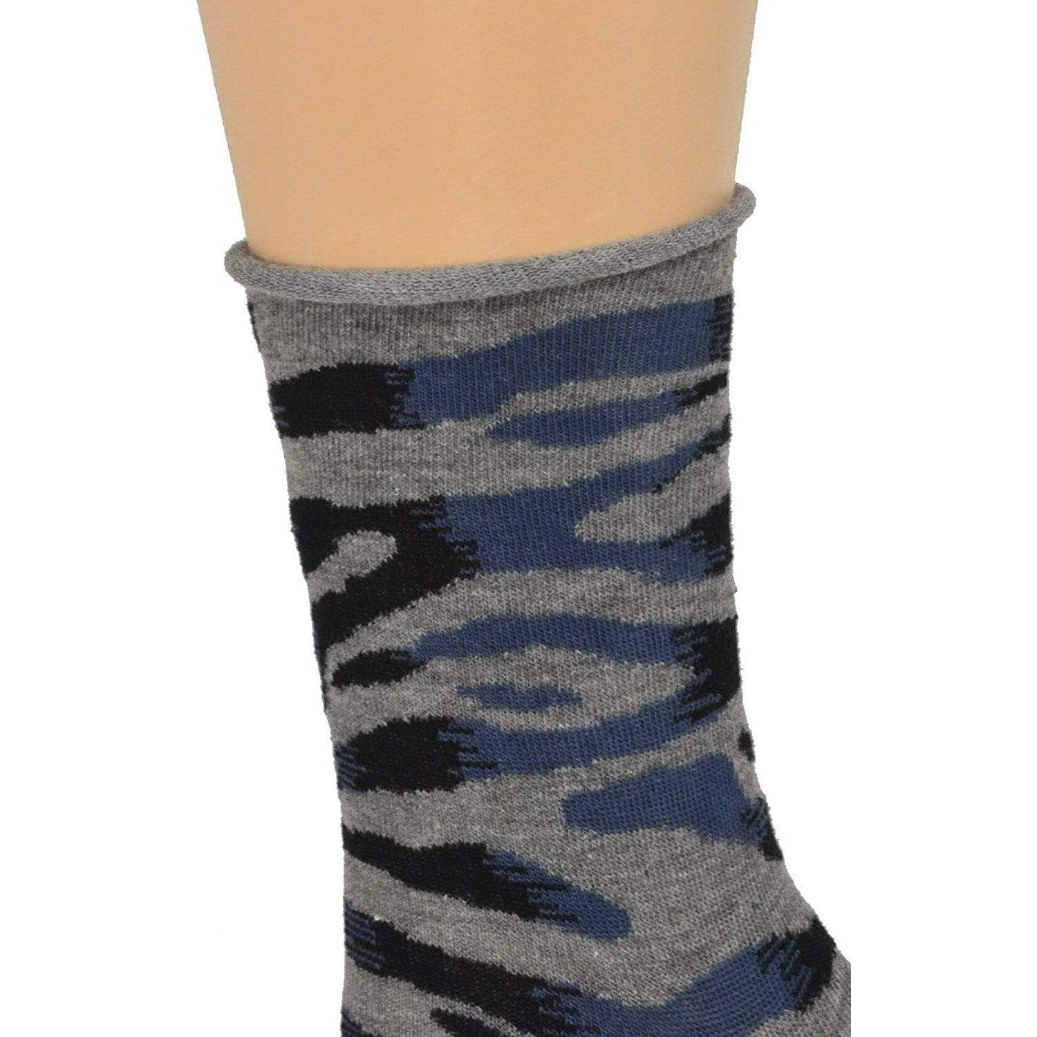 Zebra Pattern Hi Anklet Casual Cotton Women's 2 Pair Pack Socks - Wear Sierra